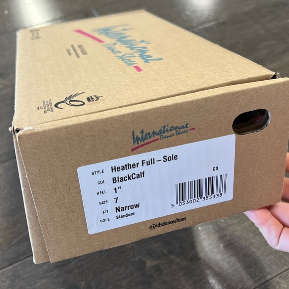 International Dance Shoes, Ballroom practice shoe Size 7 Black - Picture 3 of 8